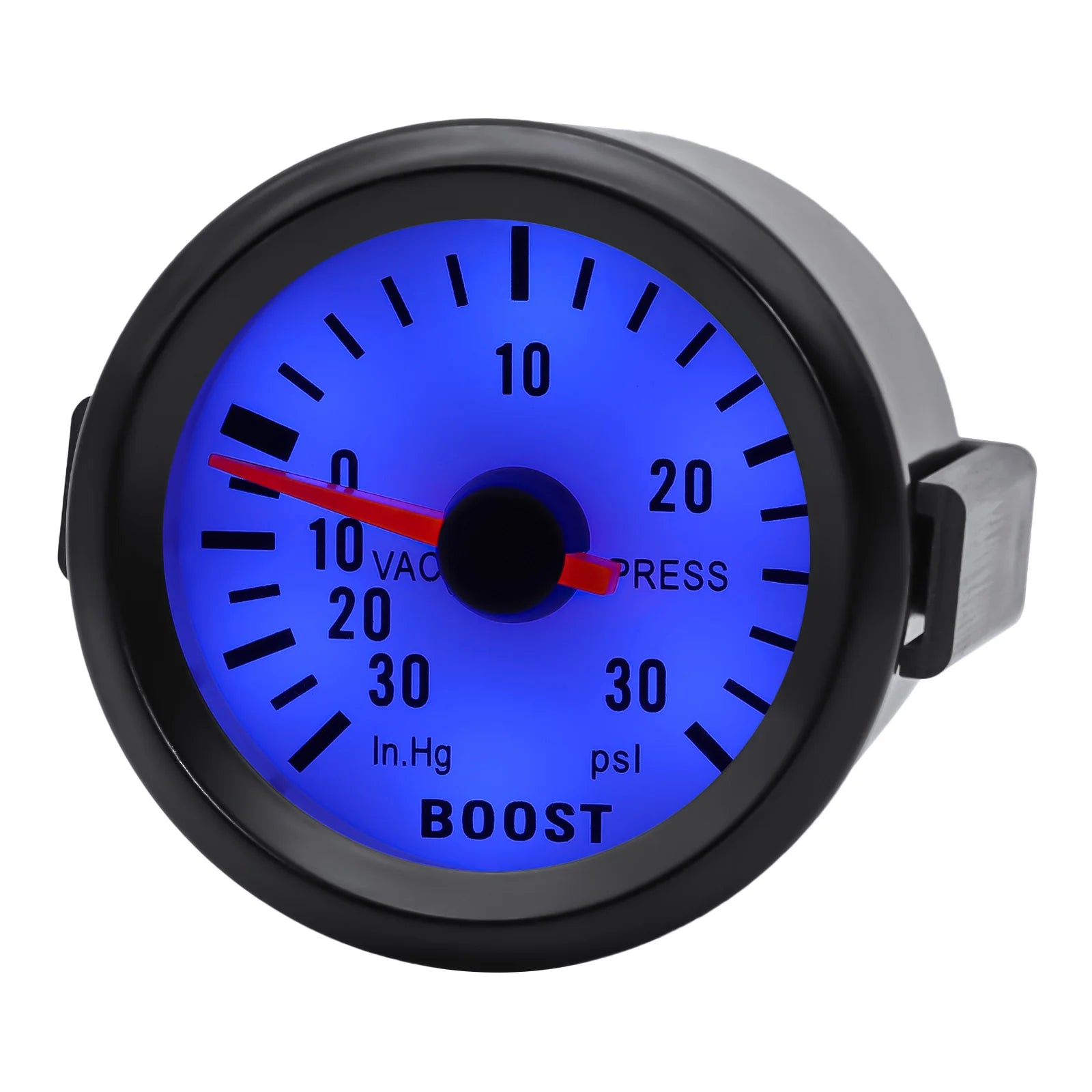AD Universal 52mm Bar Blue Led Light Pressure Turbo Boost Gauge Meter With Sensor 、Holder 12V Boost sensor Car Accessories Beauty World Shop