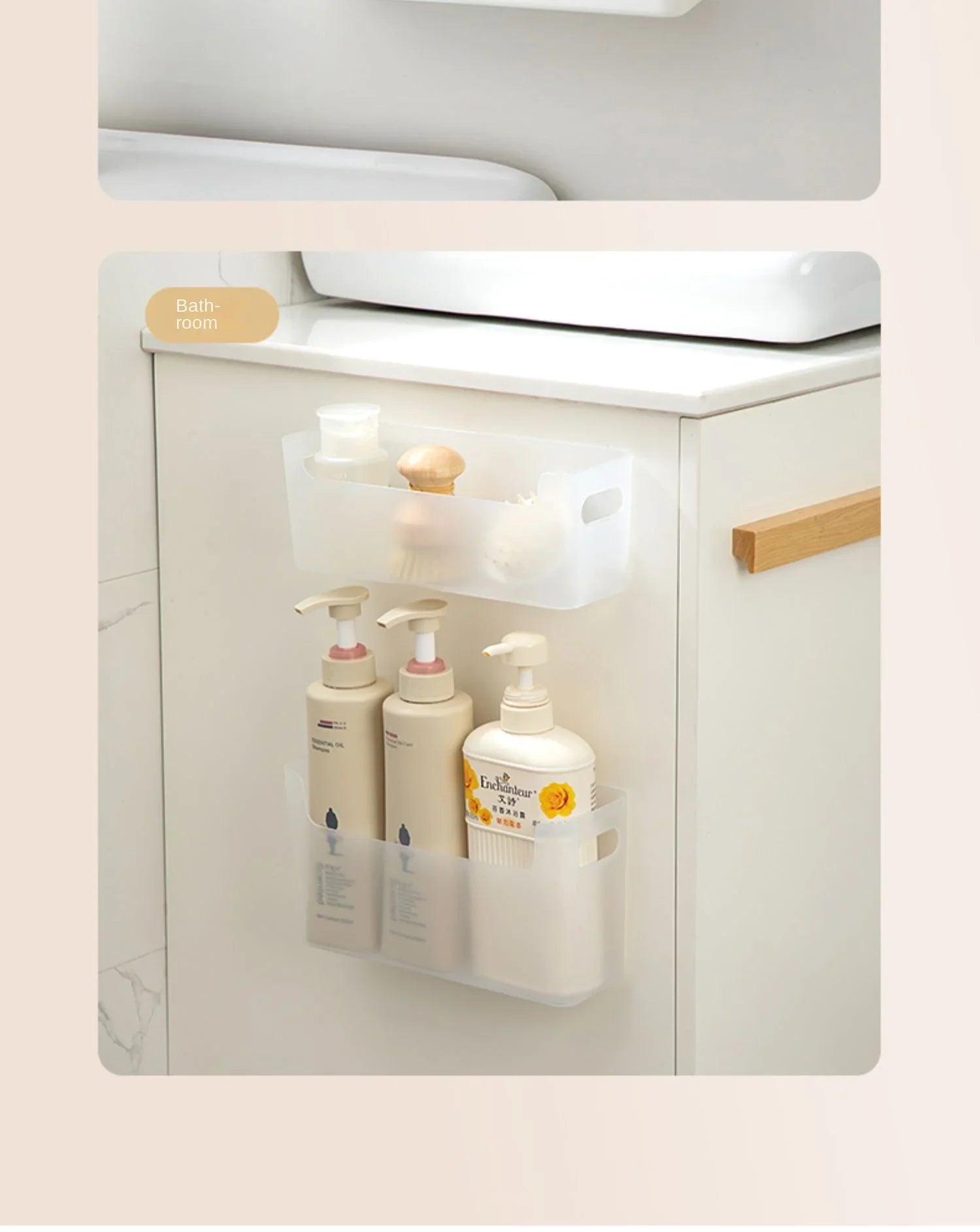 Non Perforated Cling Film Rack Inside Cabinet Wall Shelf Shelves Spice Rack Dish Drying Rack Cabinet Door Organiser for Kitchen Beauty World Shop