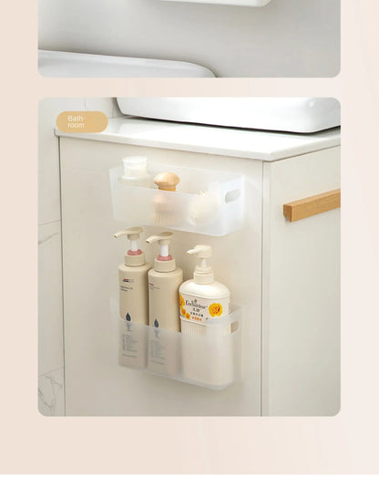 Non Perforated Cling Film Rack Inside Cabinet Wall Shelf Shelves Spice Rack Dish Drying Rack Cabinet Door Organiser for Kitchen Beauty World Shop