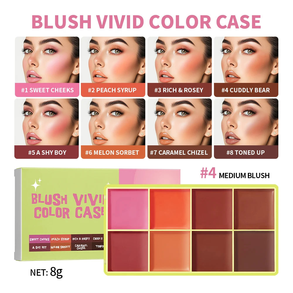 Curve Case Cream Eyebrow Cream Blush Highlighter Palette Matte Shimmer Finishes Shadow Tones Long-Lasting Cosmetics Beauty World Shop