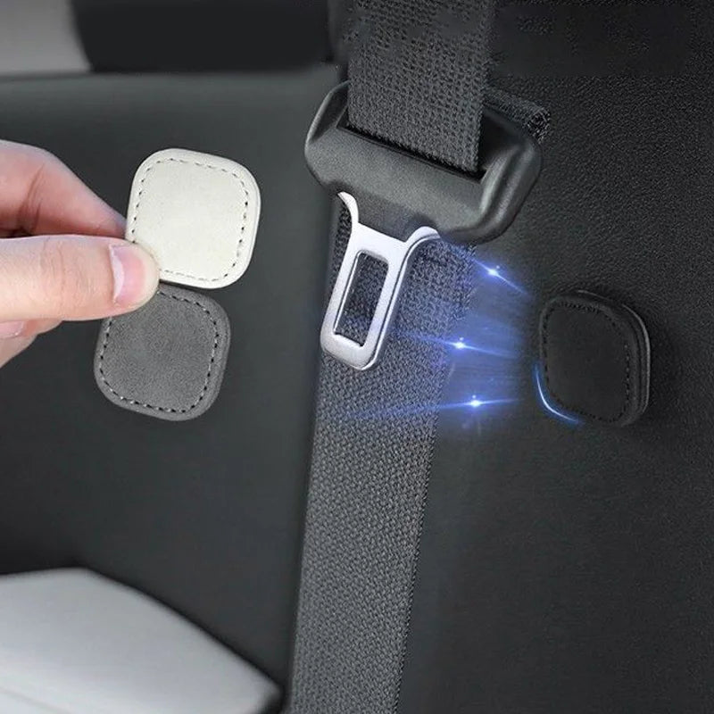2Pcs Magnetic Car Seat Belt Holder Fixing Clip Pu Leather Seatbelt Limiter Stopper For Safety Belt Clip Prevent Falling Beauty World Shop