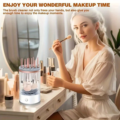 USB Powered Makeup Brush Cleaner, Odorless, Battery-Free, Essential Beauty Tool Accessory, Brush Washer and Dryer, Plug-and-Play