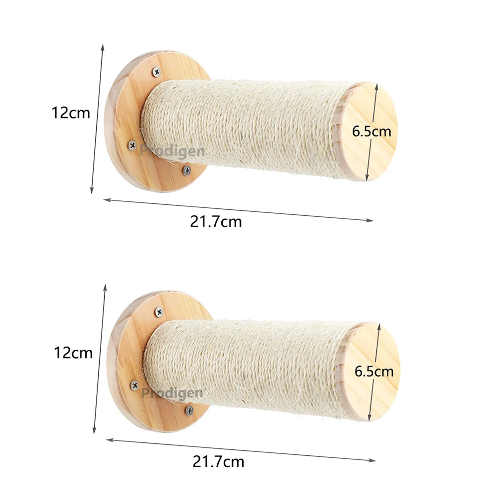 Cat Wall Climbing Shelf Steps Ladder Scratching Post Scratcher Bed Hiding House for Cats Tree Tower Pet Furniture Accessories Beauty World Shop