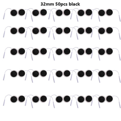 32mmNon-woven Fabric Self Adhesive Replacement Massage Patch Tens EMS Electrodes Pads for Muscle Electrostimulator Body Massager Beauty World Shop
