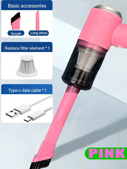 3 In 1 Integrated Suction And Blowing Vacuum Combination Vacuum Cleaner USB Charging Small Car Household Vacuum Cleaner Beauty World Shop