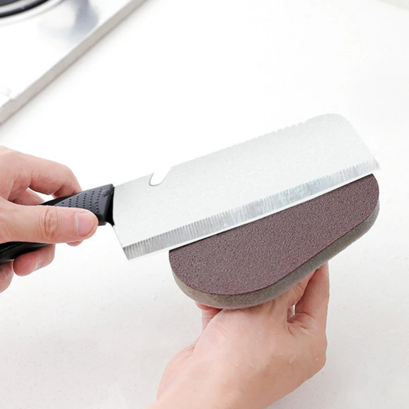 Magic Emery Sponge Brush Wipe Eraser Cleaner Kitchen Bath Rust Strong Decontamination Cleaning Tools With Handle Household Tools Beauty World Shop
