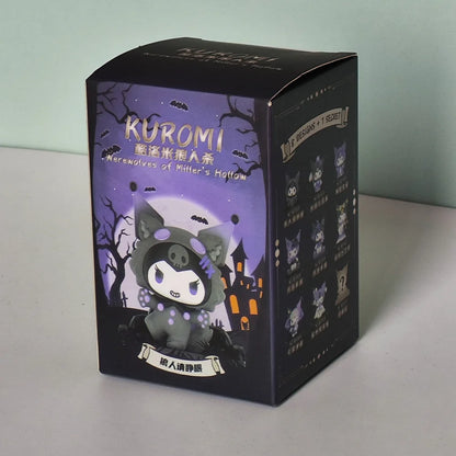 Sanrio Blind Box Cartoon Kuromi Doll Lucky Divination Anime Series Action Figure Model Doll Child Toy Desktop Decor Birthday Gif Beauty World Shop