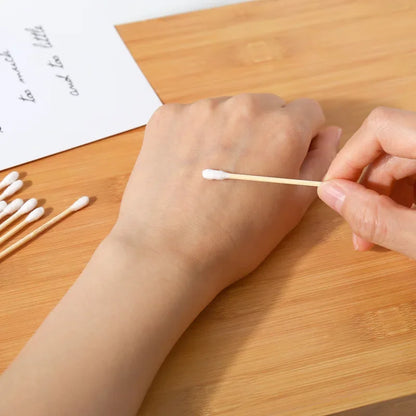 300/500/1000pcs Double Head Cotton Swab Women Makeup Cotton Buds Tip for Wood Sticks Nose Ears Cleaning Health Care Tools Beauty World Shop