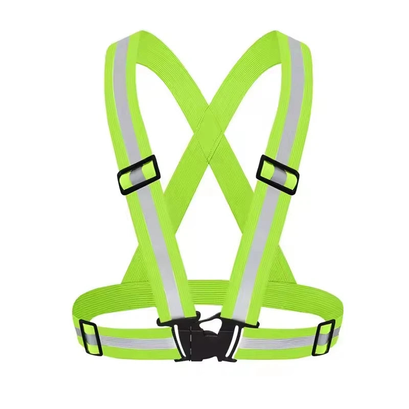 Safety-Vest Riding Equipment 4X1.5CM Outdoor Supplies Reflective Vest Night Running Cycling Reflective-Cloth Adjustable Beauty World Shop