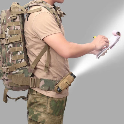Belt Flashlight Pouch 360 Degrees Rotatable Outdoor Torch Case Holster Hunting Lighting Light Holder Waist Bag Beauty World Shop