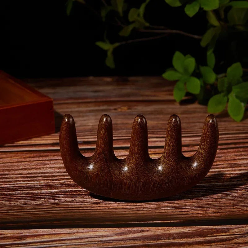 Natural Gua Sha Massage Comb Wide Tooth Facial Massager for Head Face Scalp Body - Guasha Scraping Tool for Relaxation Beauty Trend Shop