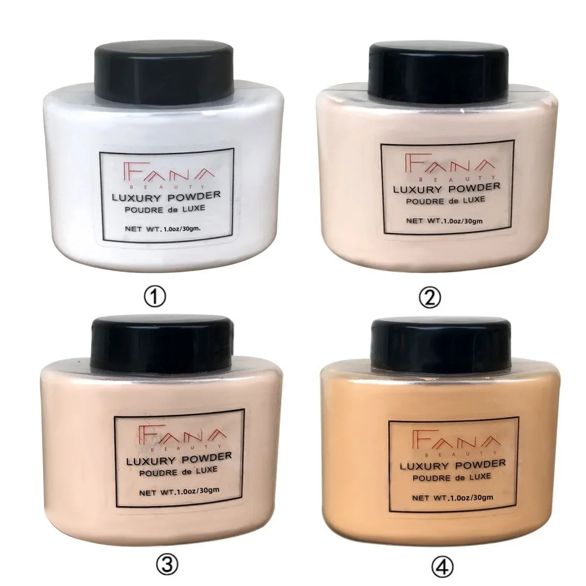 4 Color Luxury Powder for Women Face Foundation Banana Powder Bottle Loose Powder Authentic Oil-Control Beauty Make Up Art Tools Beauty World Shop