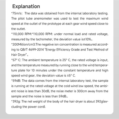 DOCO Hair Dryer 75m/s High Speed 200 Million Negative Ions Hair Care 110000 Rpm Professional Lightweight Home Travel Gift Beauty World Shop