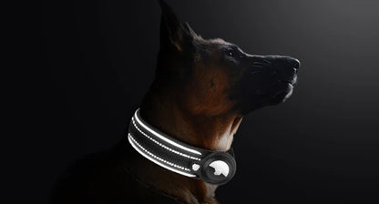 New For Apple Airtag Pet Dog Collar Anti-Lost Reflective Protective Tracker WaterProof For Pet Dog Cat Dog Positioning Collar