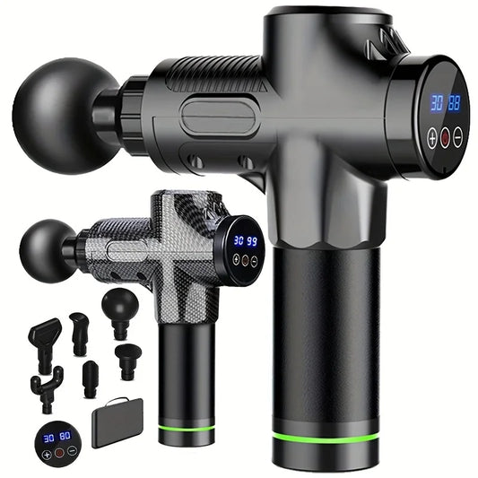 30 Level Massage Gun Fascia Deep Muscle Relax Body Neck Massager Electric Fitness Equipment Noise Reduction Male Female Beauty World Shop