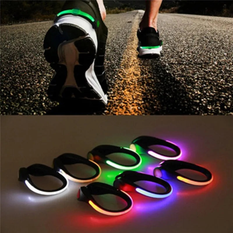 LED Luminous Shoe Clip Light Outdoor Running Cycling Bicycle RGB Novelty Lighting Safety Night Warn Lamp Glowing Zapato Ciclismo Beauty World Shop
