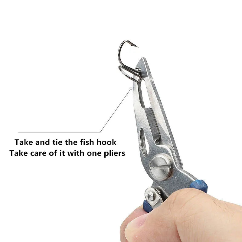 Fishing pliers, fishing line cutter, scissors, mini fishing hook remover, multifunctional tool, outdoor bass fishing line Beauty World Shop
