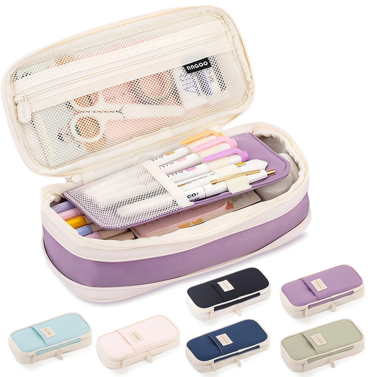 Kawaii Pencil Cases Large Capacity Pencil Bag Pouch Holder Box for Girls Office Students Organizer School Stationery Supplies Beauty World Shop