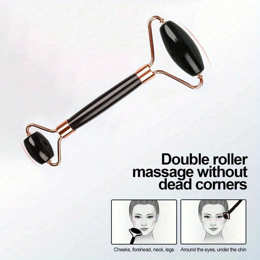3-piece facial care set with cooling roller, facial roller and gua sha tools set. Perfect gift Beauty World Shop