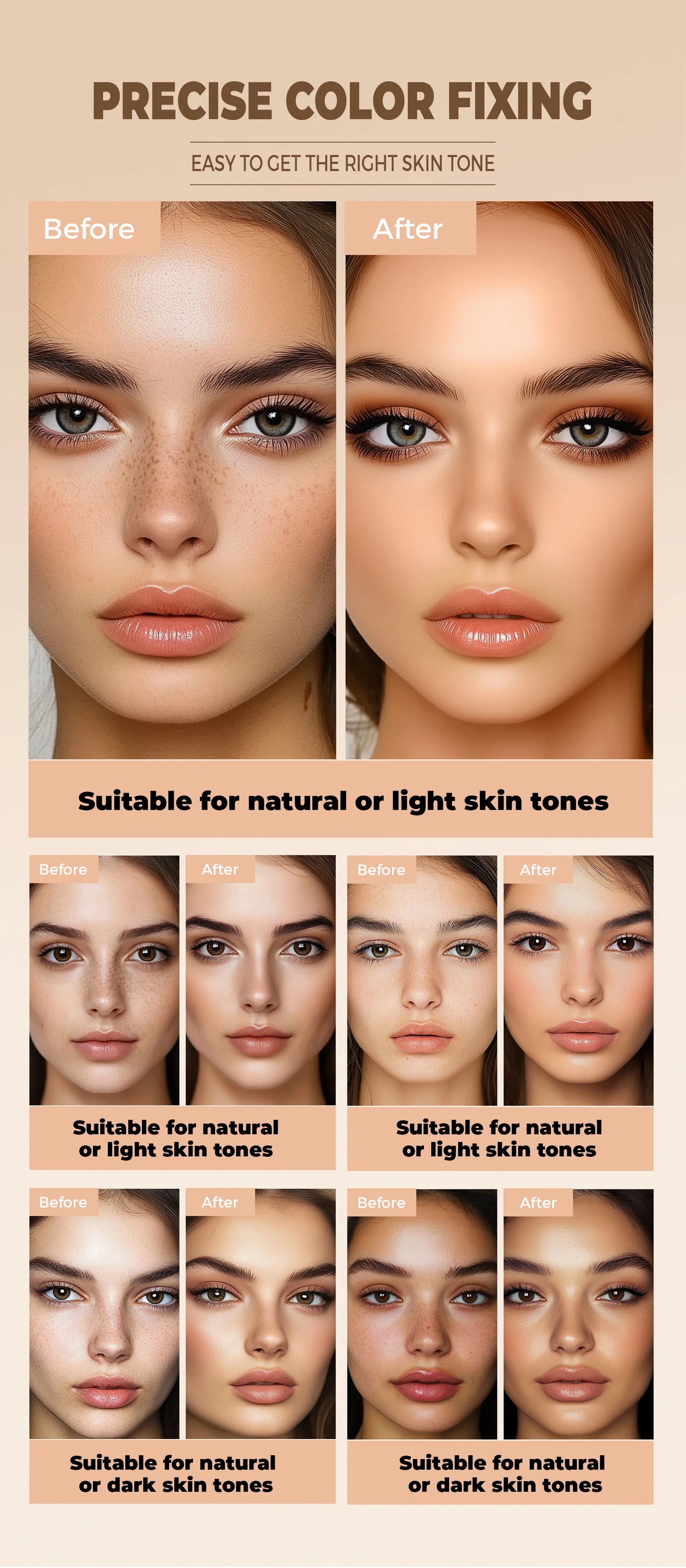 Waterproof Full Coverage Concealer for Tattoos, Scars - Natural Finish Foundation for All Skin Tones & Types Beauty World Shop