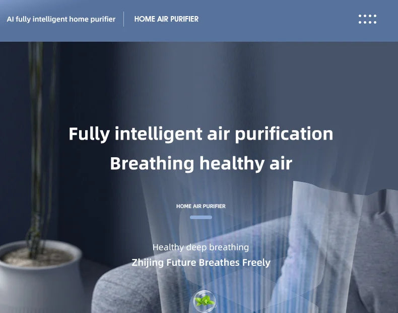 Mini Desktop Air Purifier HEPA Filter With Negative Ion Technology Eliminates Formaldehyde Odors Smoke And Dust Particles Beauty World Shop