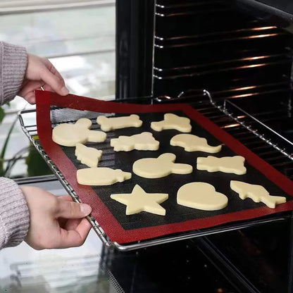 30X40cm Silicone Grill Mat Baking Tray Breathable Cookie Bread Mat Oven Microwave High Temperature Baking Kitchen Tools Beauty World Shop