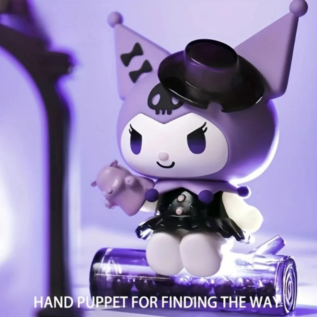 Sanrio Blind Box Cartoon Kuromi Doll Lucky Divination Anime Series Action Figure Model Doll Child Toy Desktop Decor Birthday Gif Beauty World Shop