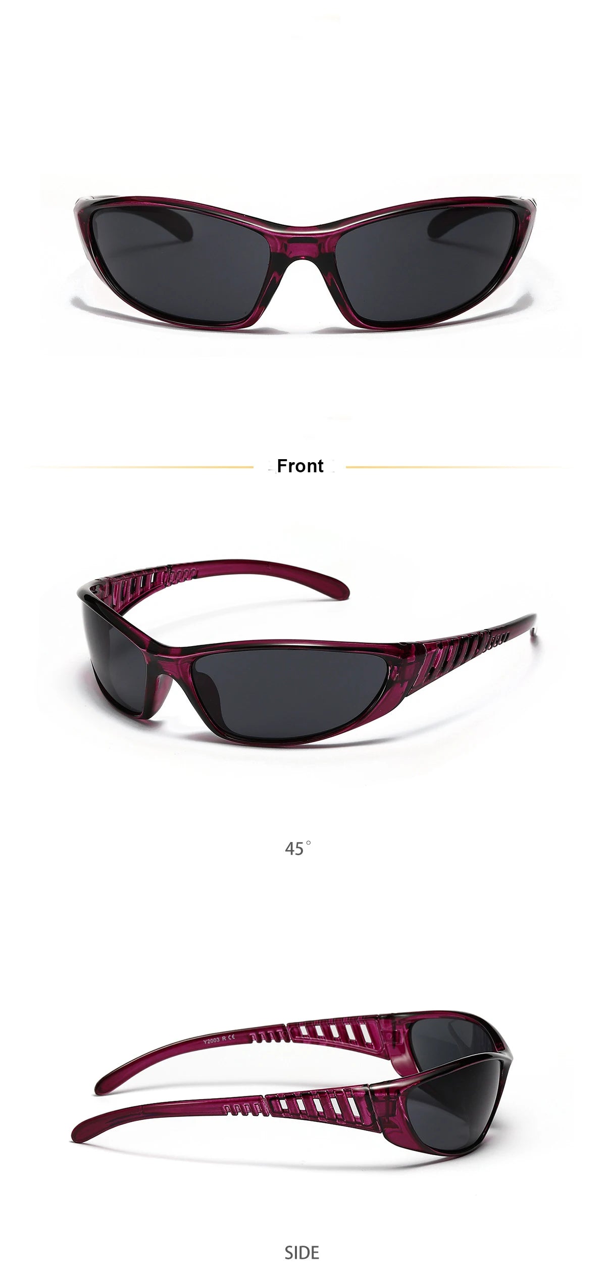 Y2K Silver Sunglasses Color Hollowed Out Future Sense Of Technology Hot Girls Net Red Sunglasses Women Sunglasses Trendy Men Beauty World Shop