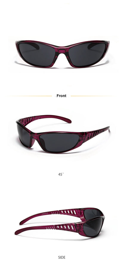 Y2K Silver Sunglasses Color Hollowed Out Future Sense Of Technology Hot Girls Net Red Sunglasses Women Sunglasses Trendy Men Beauty World Shop