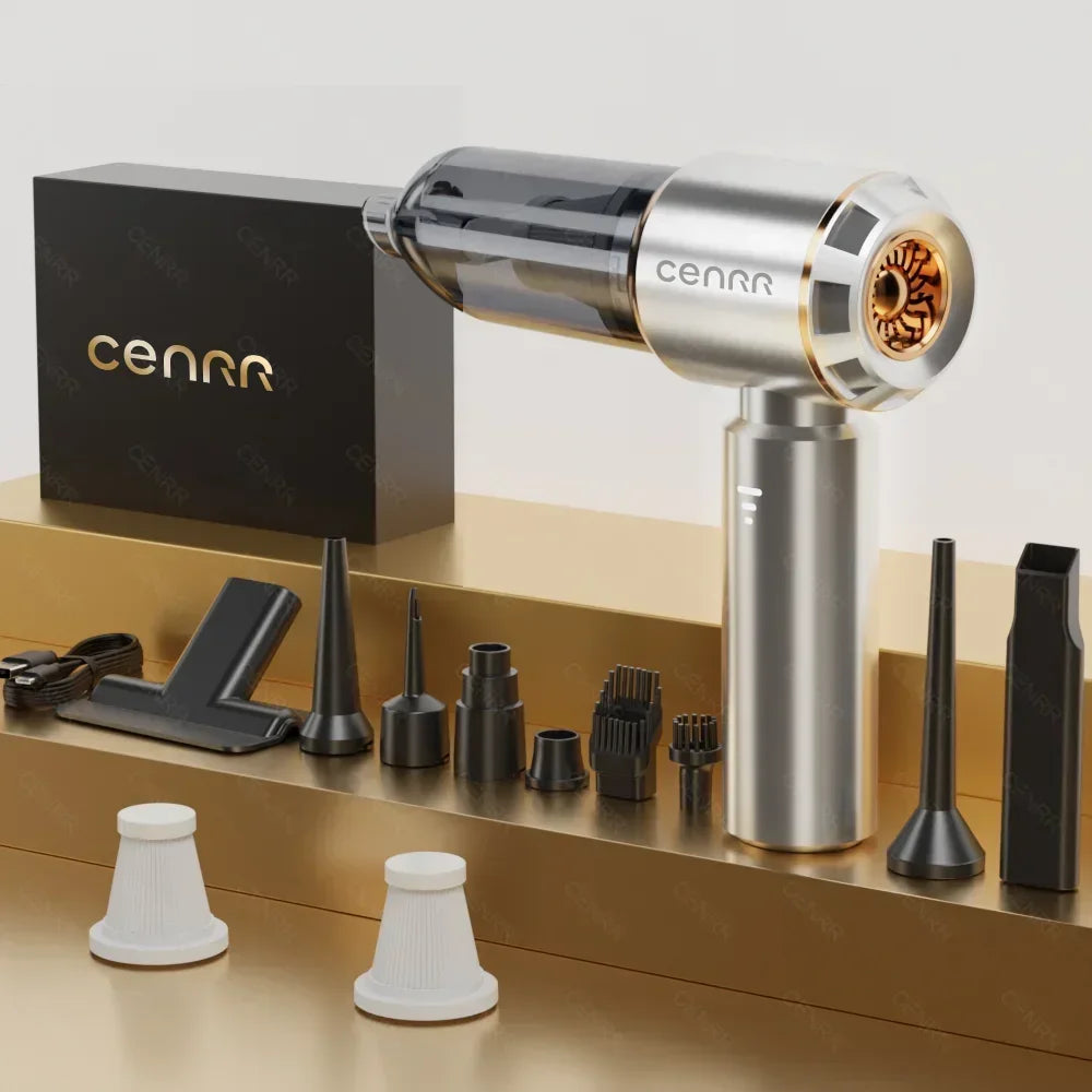 CENRR 998000PA Car Vacuum Cleaner Strong Suction Cordless Wireless Cleaner Handheld Portable Vacuum Cleaner Cleaning Machine Beauty World Shop