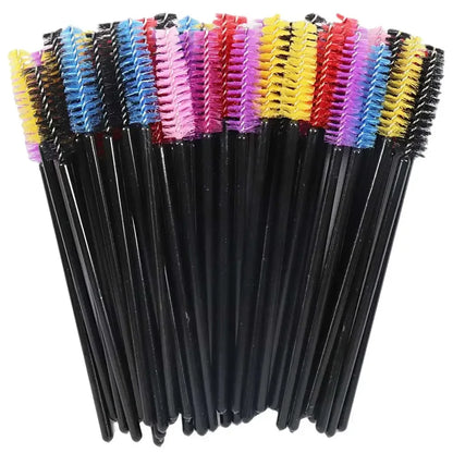 Disposable Crystal Eyelashes Brush Comb 50Pcs Eye Lashes Extension Mascara Wands Makeup Professional Makeup Beauty Tool Beauty World Shop