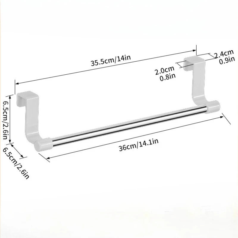 Wall Mounted Kitchen Cabinet Towel Rack - A Space Saving Cloth Rack Suitable for Homes and Bathrooms,No Drilling Required Beauty World Shop