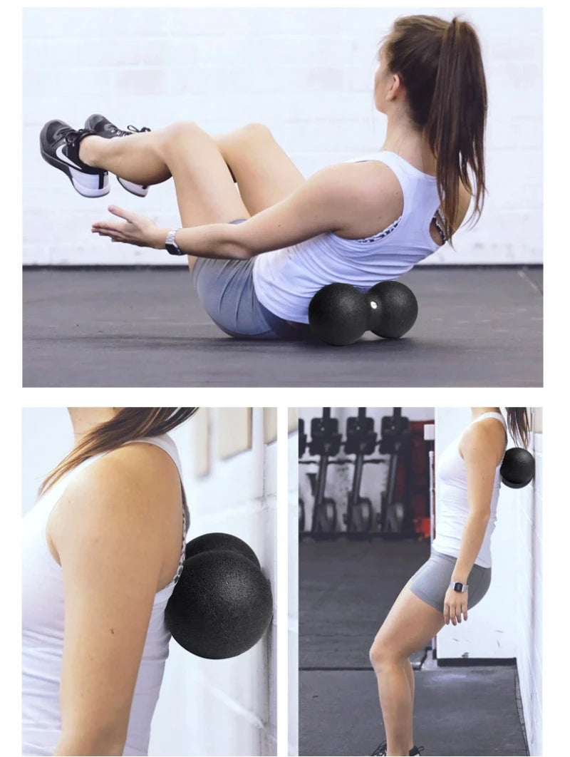 High Density Massage Ball Peanut Massage Ball, Double Long Hockey Ball Massage Roller Ball For Deep Tissue Muscle Massage Beauty World Shop