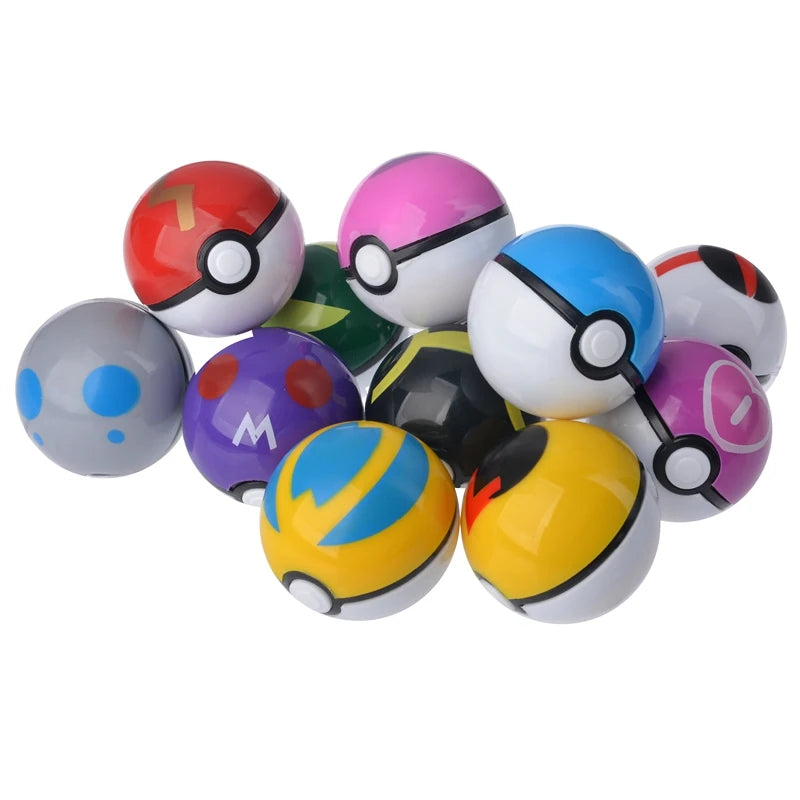 12Pcs/Set Pokemon PokeBall Figure Toys Anime Pikachu Blind Box PVC Figurine Action Collection Model Dolls Kids Birthday Gift Beauty World Shop