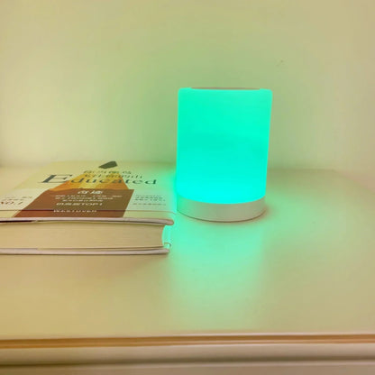 Xiaomi Touch Control Night Light USB Rechargeable Dimmable RGB Night Light Bedroom Bedside Ambient Table Lamp With Timer THee STORE