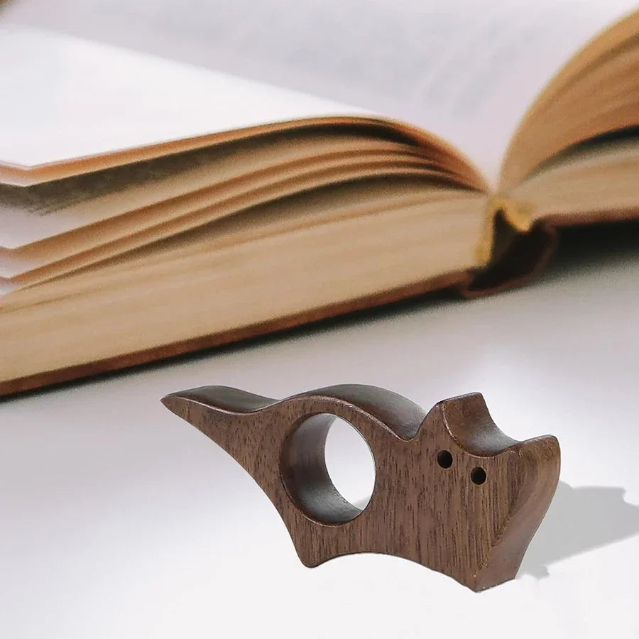 Wooden Pet Cat Dog Reading Bookmark Bookmarks Rings School Supplies Student Pages Guide Marker Marking Sign Book Page Holder Beauty World Shop