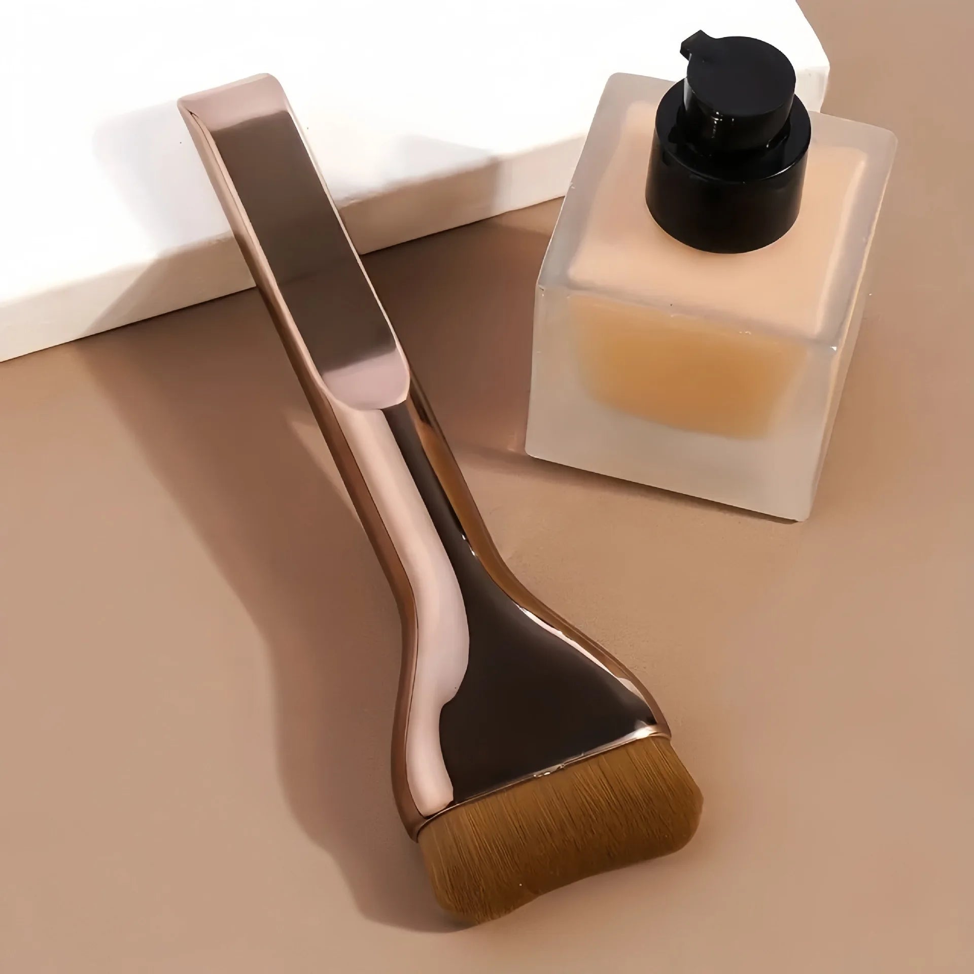 New 2Pcs Professional Foundation Makeup Brushes Soft Dense Hair for Blending Liquid, Cream Flawless Powder Makeup Beauty Tools Beauty World Shop