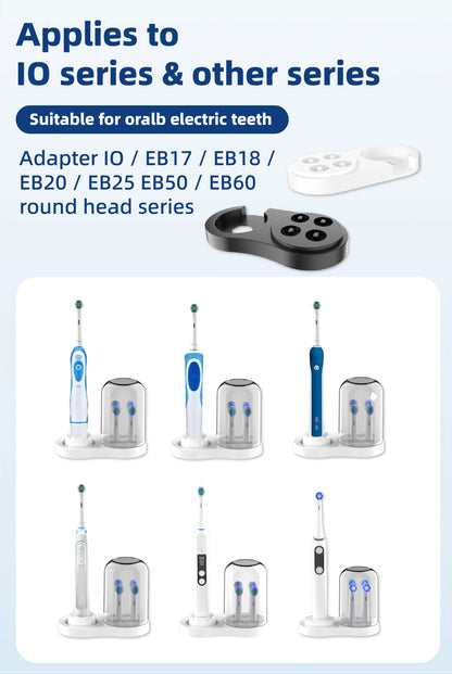 1pc-Electric Toothbrush Holder, for IO/EB Series, IO/EB Series Induction Charger, IO/EB Series Brush Head Placement Universal Beauty World Shop