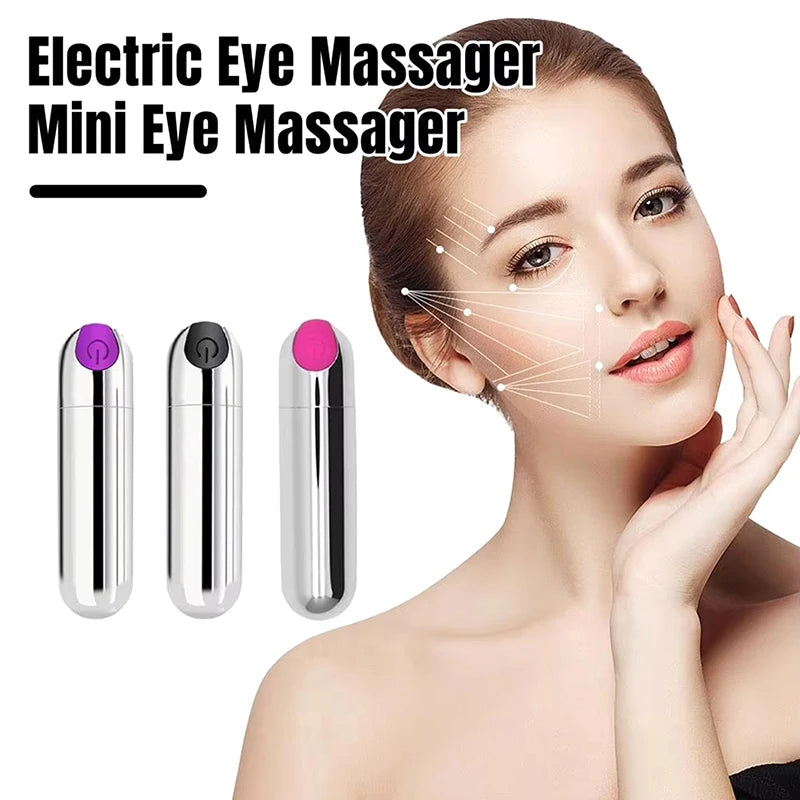 Portable Vibrating Eye Massager USB Rechargeable Eye Fatigue Relief Tool Eye Beauty Devices Massager Machine 10 Modes Beauty World Shop