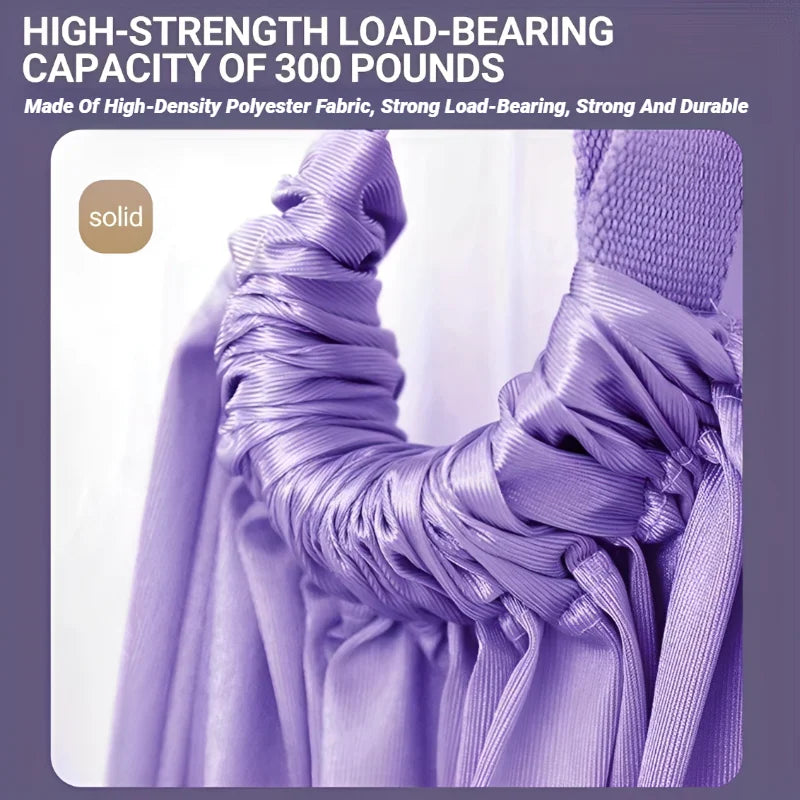Adjustable Aerial Yoga Strap Pull Rope Women Hammock Stretch Leg Splits Trainer Female Gym Belt Swing Stretching Fitness Beauty World Shop