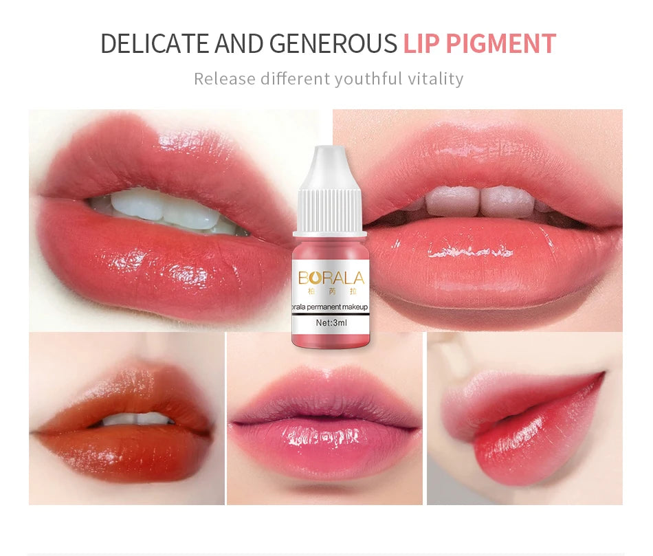 Borala 26 Colors 3ML Permanent Makeup Tattoo Lips Eyebrows Eyeliners Pigments Sample Size Tattoo Pigments Beauty Art Women Use Beauty World Shop