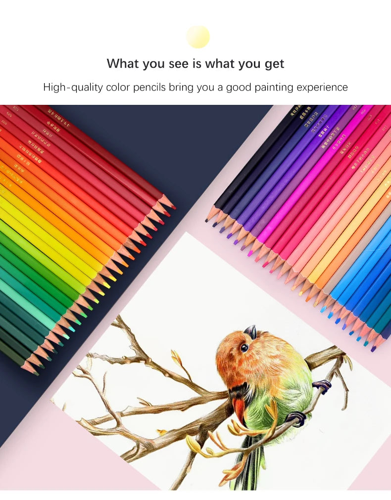 Brutfuner 48/72/120/150/160/180Colors Pencils Professional Oil Wood Soft Watercolor Pencil For School Draw Sketch Art Supplies Beauty World Shop