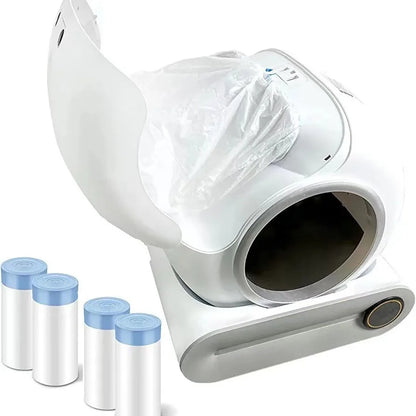 Automatic Cat Litter Box Accessories Bin Door Collecting Feces Bottom Capsule Garbage Bag for Cat Toilet Litter Box Beauty World Shop