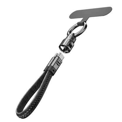 240W Mobile Fast Charging Cable Type-C to USB-C Keychain Anti Loss Hanging Rope 48V5A Short Line Laptop Tablet Charging Cable Beauty World Shop