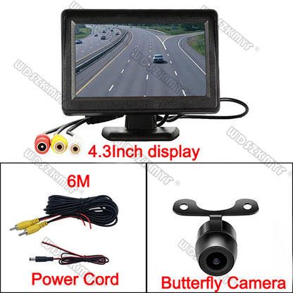 Easy Installation 4.3Inch or Rear View Camera Monitor Screen Reversing Camera for Car Parking Parking System Camera for Vehicle Beauty World Shop