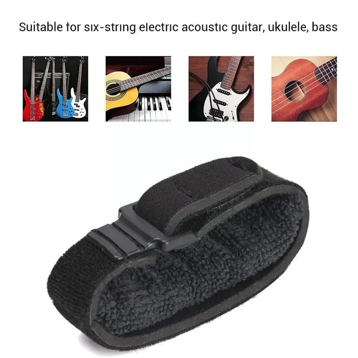 Miwayer Guitar Fret Strings Mute Noise Damper Mute Wraps Black Guitar Beam Tape for Guitars, Bass, and Ukulele Beauty World Shop