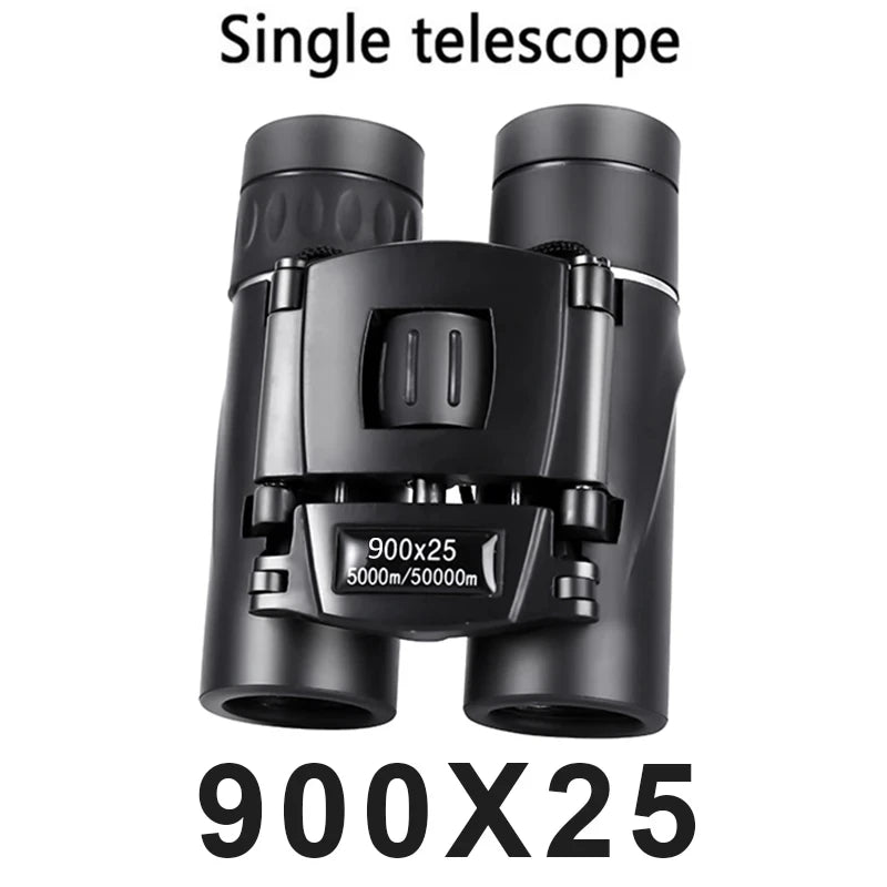 HOMEFISH 900x25 HD Zoom Portable Powerful Binoculars Long Range BAK4 Telescope Jumelles Folding Low Light Binoculars for Hunting Beauty World Shop