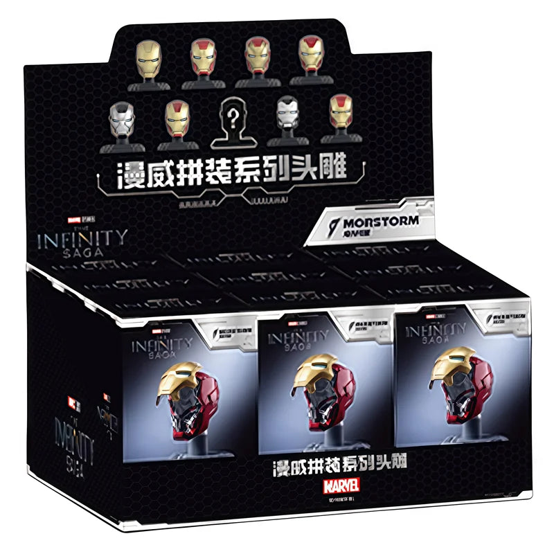 MORSTORM Tony Stark Iron Man Helmet MK7 MK15 MK46 MK85 MK42 MK21 MK 16 Anime Figure Model Assembly Toys Blind Box Christmas Gift Beauty World Shop