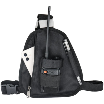 Walkie Talkie Chest Harness Shoulder Radio Holster Pack Adjustable Pouch Holster For Baofeng UV-5R UV-21 PRO Quansheng UV-K5 K6 Beauty Trend Shop