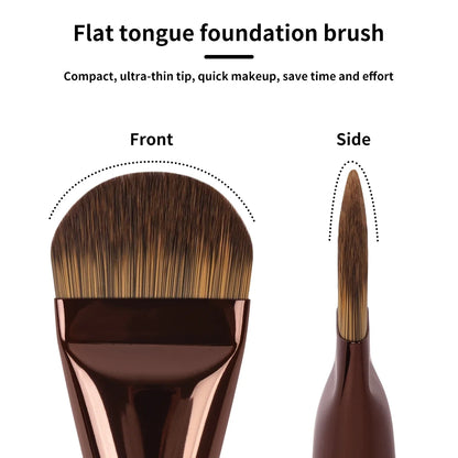 New 2Pcs Professional Foundation Makeup Brushes Soft Dense Hair for Blending Liquid, Cream Flawless Powder Makeup Beauty Tools Beauty World Shop